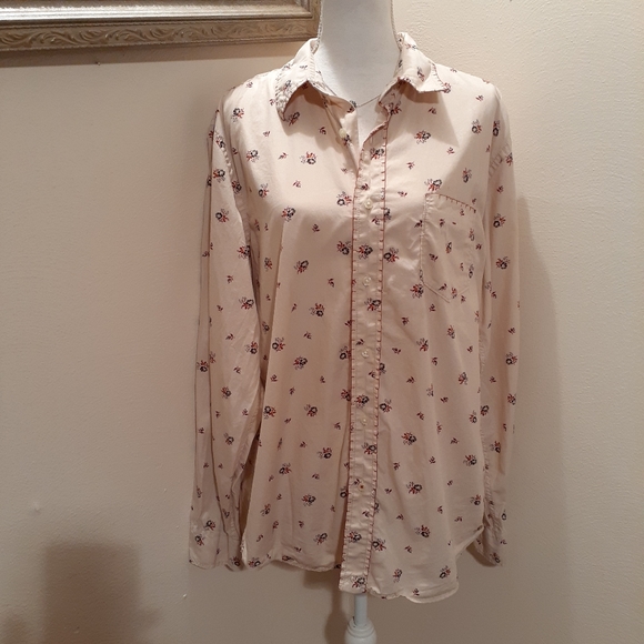 Lucky Brand shirt nwot large floral - Picture 5 of 7